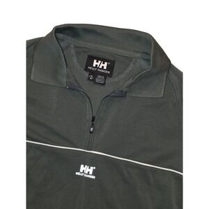 Helly Hansen HH Quarter Zip Golf Athletic Polo Green Womens Medium Active